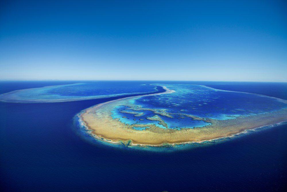 Hardy Reef, photographed from 1000ft...my favourite photo of the Great Barrier Reef!