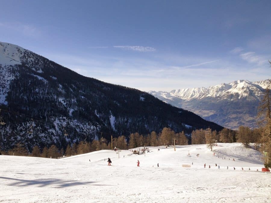 The snowy landscapes which provided a welcome distraction!