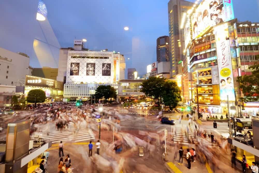 The crazy intersection of Shibuya...photographed from Starbucks, a great view for the price of a coffee!