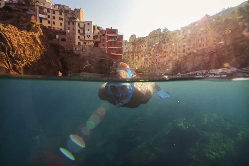 Snorkelling in Riomaggiore, Italy