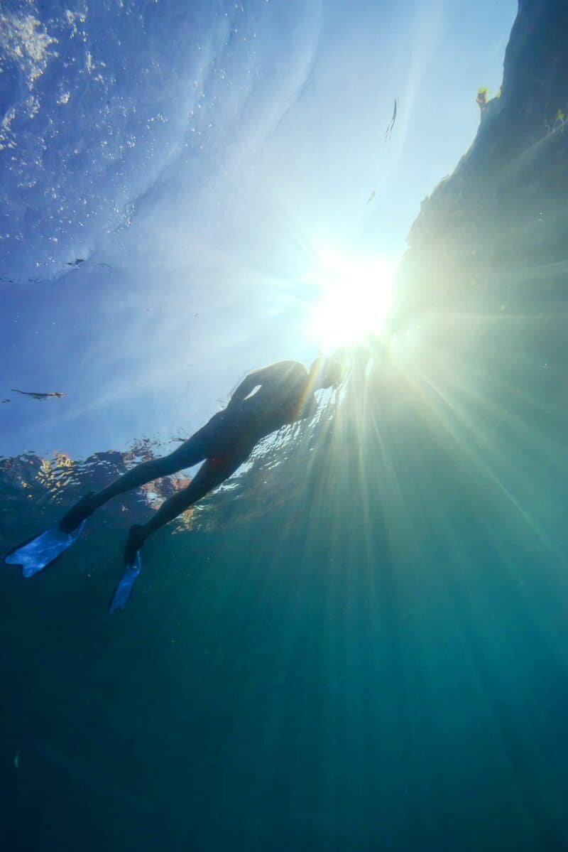 Riomaggiore, underwater on the Cinque Terre