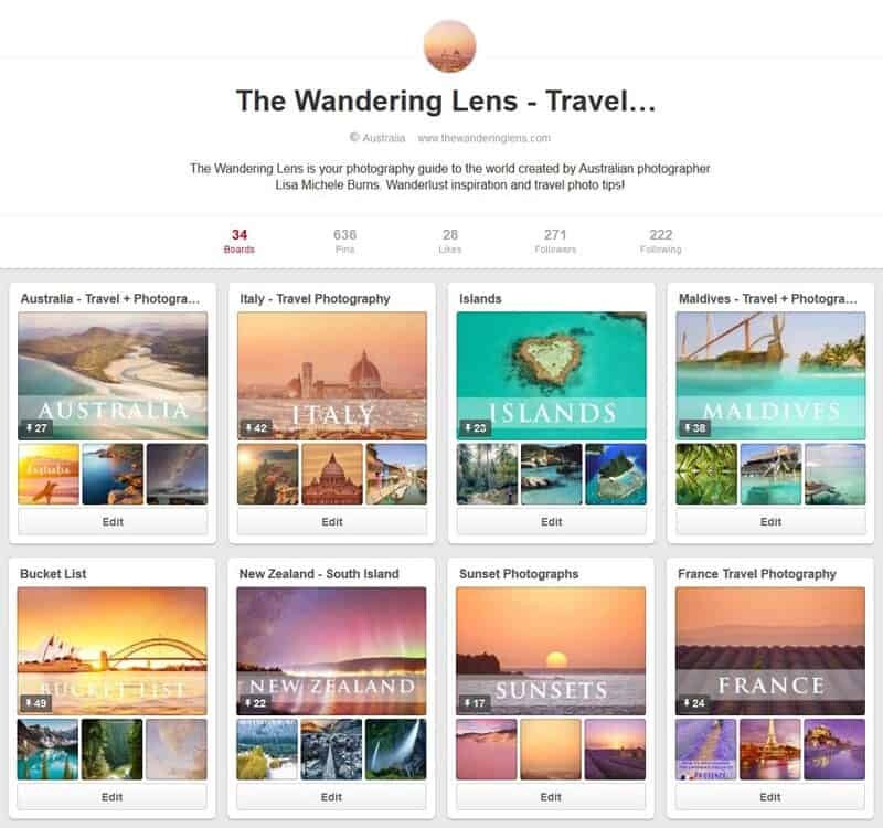 The Wandering Lens on Pinterest