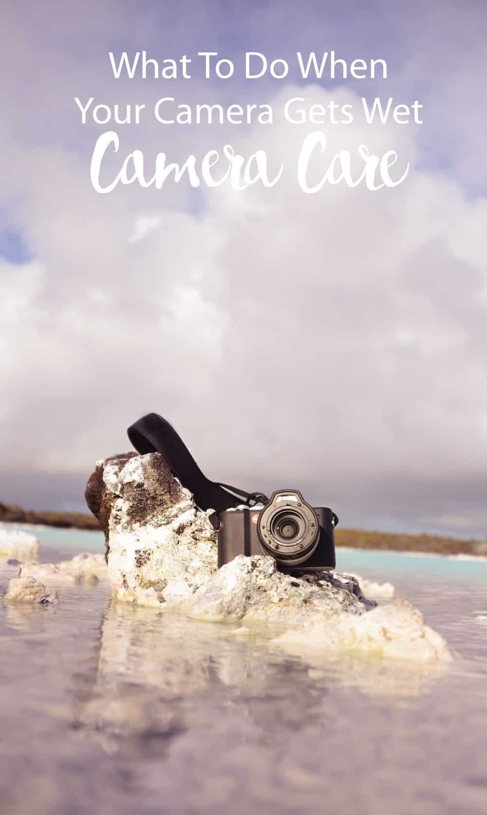 What to do when your camera gets wet - a step by step guide by The Wandering Lens