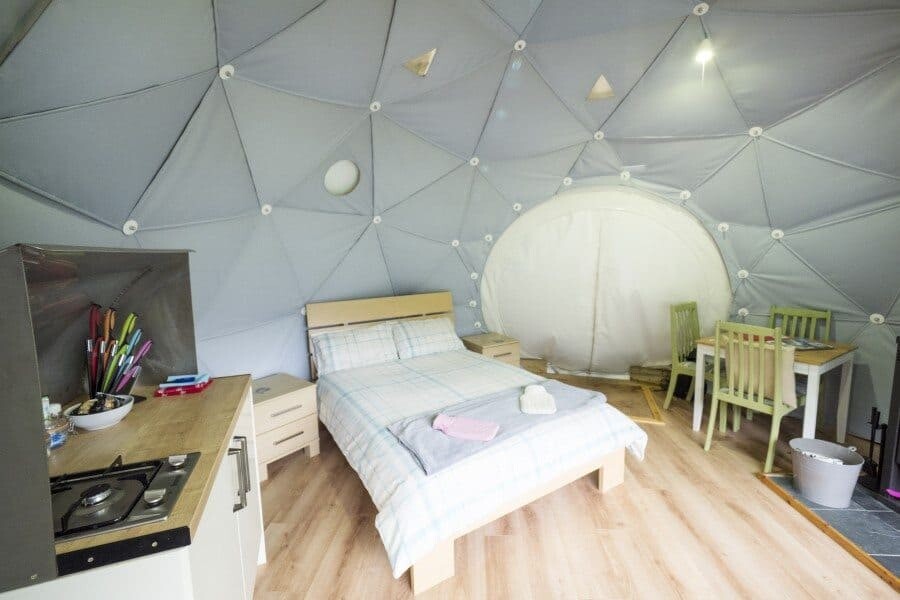 Geodome glamping in Loch Ness, Scotland