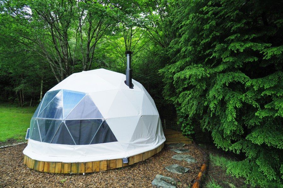 Geodome glamping in Loch Ness, Scotland