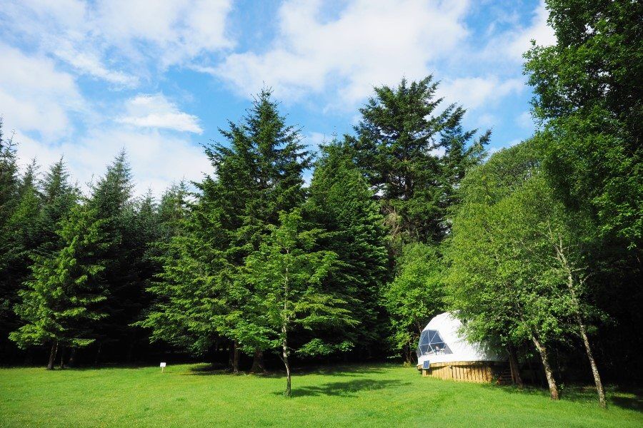 Geodome glamping in Loch Ness, Scotland