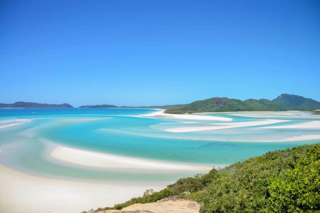 Whitehaven Beach photography location, Whitsundays, Australia.