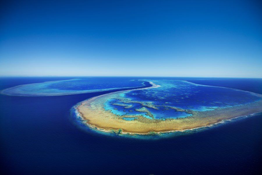 Heart Reef, Great Barrier Reef, Whitsunday Islands, Australia