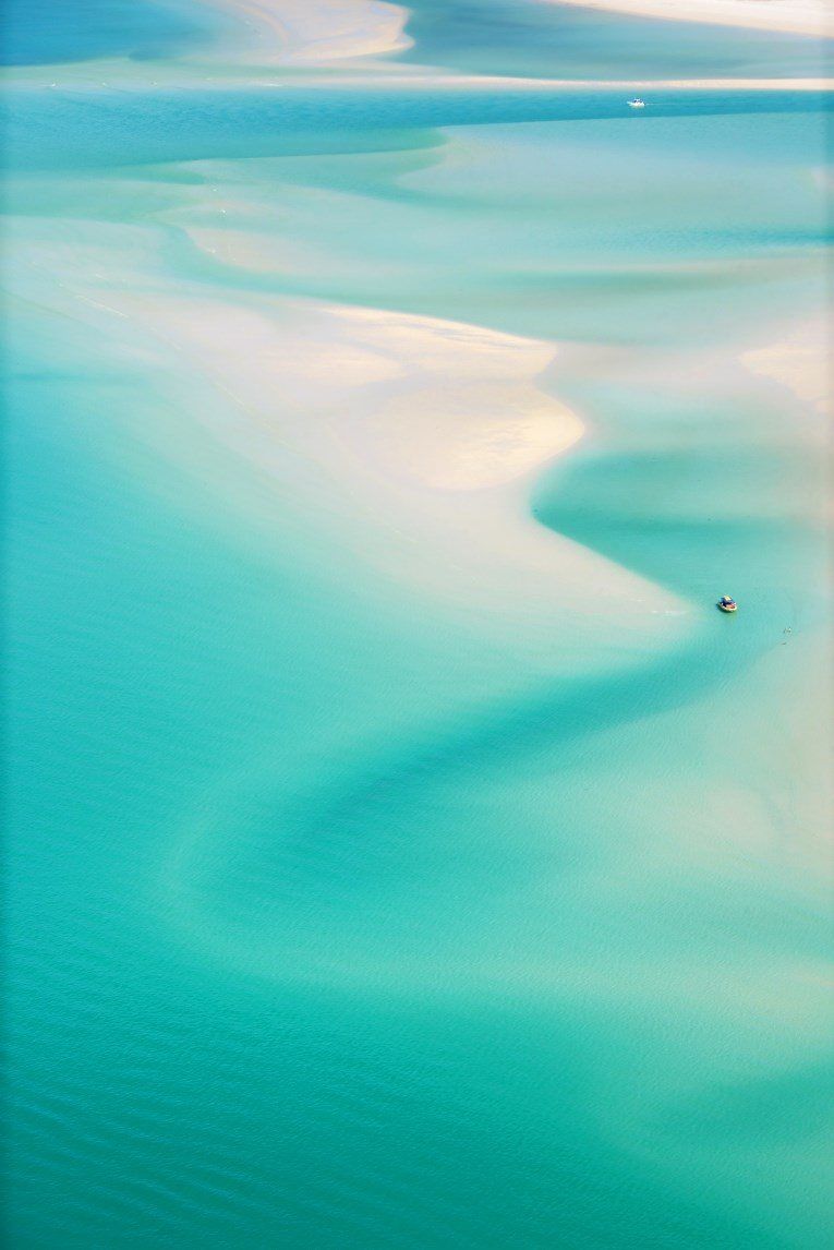 The sand swirls of Hill Inlet, just a small element of the larger landscape photograph above.