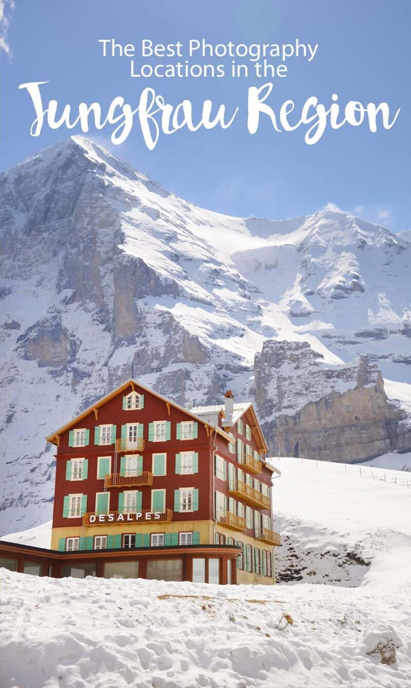Jungfrau Pinterest Photo for The Wandering Lens guide to photo locations in Jungfrau, Switzerland
