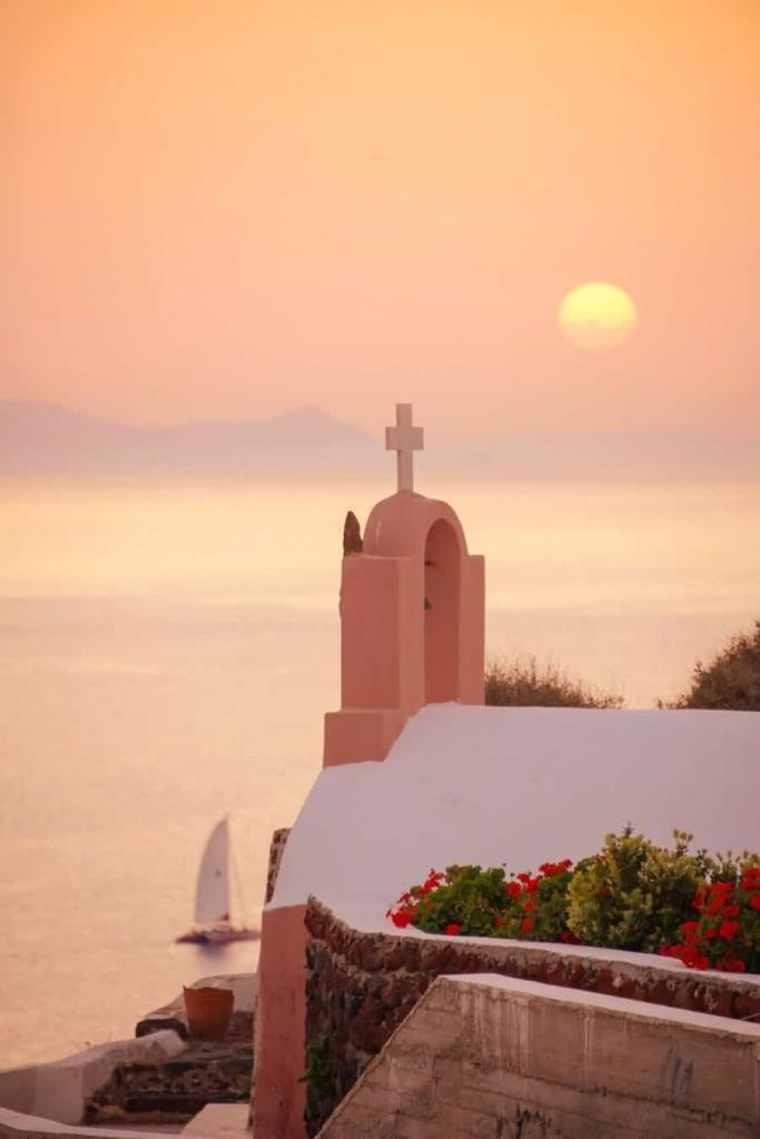 Santorini sunset photography locations