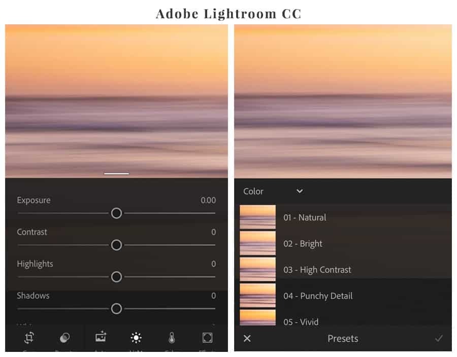 The best editing apps for your phone - Lightroom CC