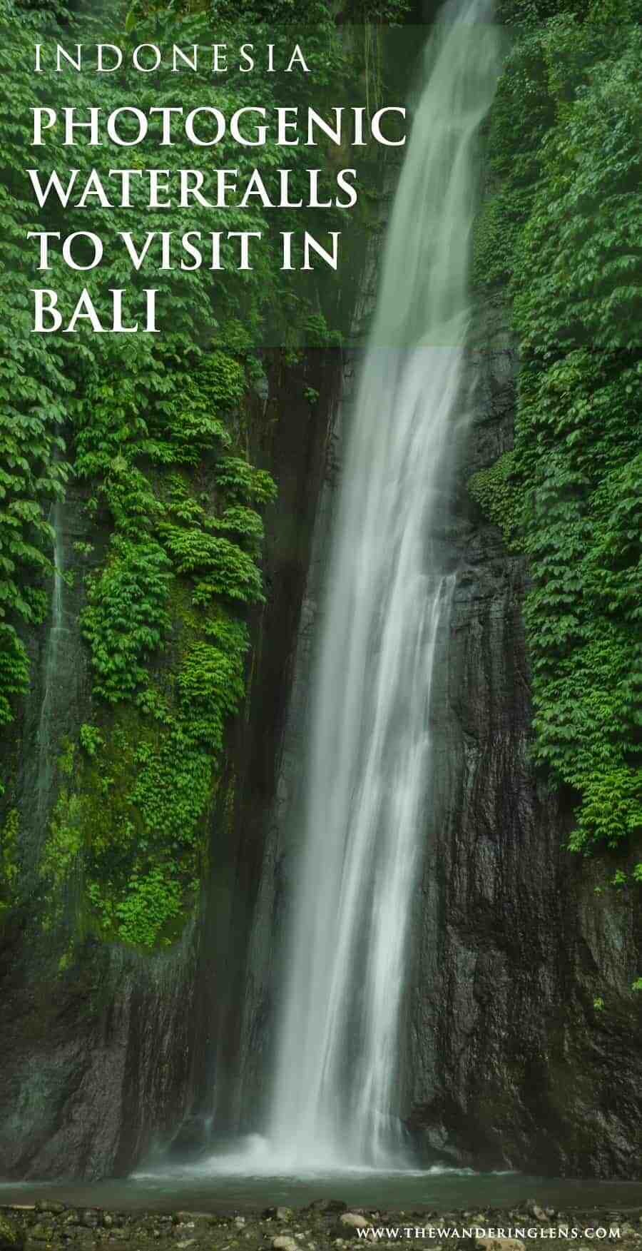 Photogenic waterfalls to visit in Bali, Indonesia. A guide to some of the most beautiful waterfalls located in the north of Bali, just a two hours drive from Ubud.