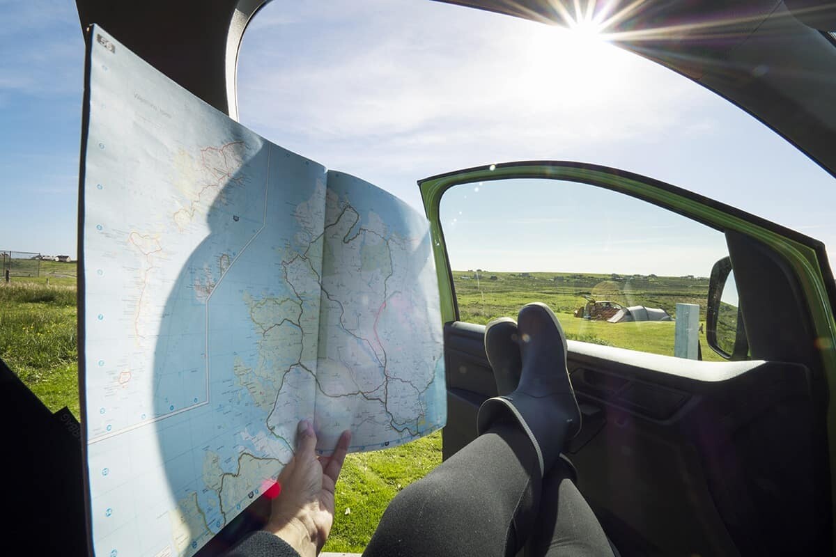 Camp sites on the Isle of Lewis and Harris, Scotland Outer Hebrides