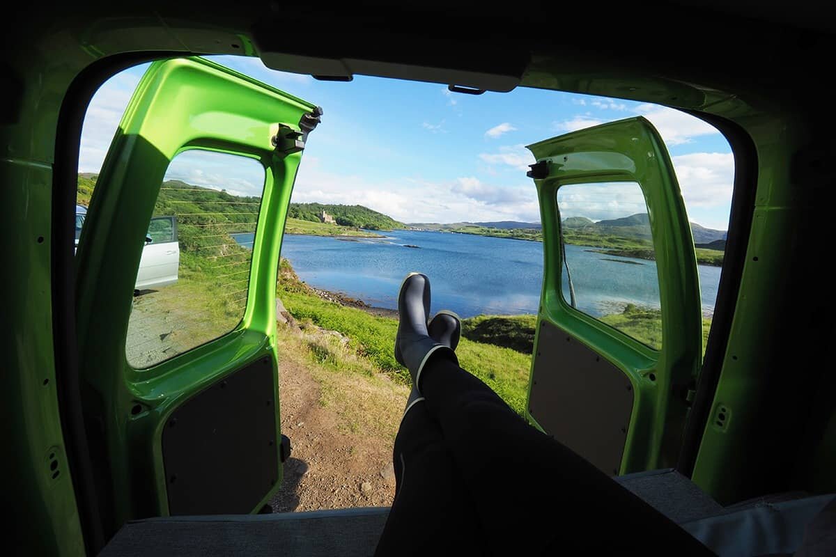 Camp sites on the Isle of Lewis and Harris, Scotland Outer Hebrides