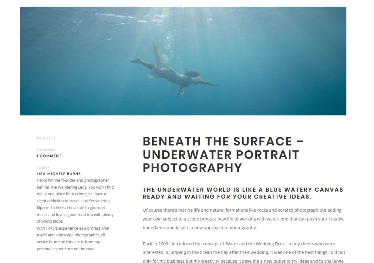 Creating a website to showcase your photography work or add a story to your images