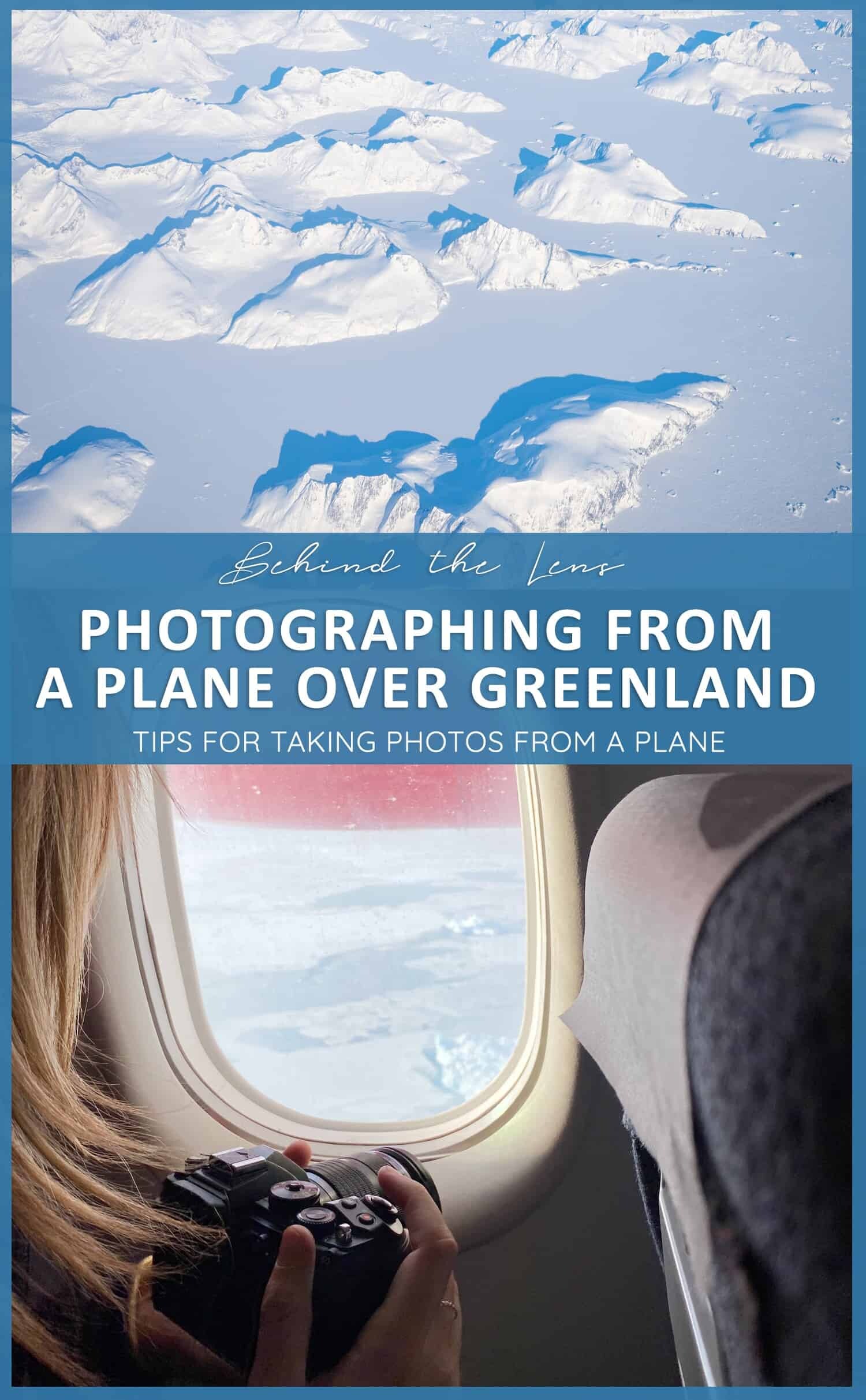 Flight to Greenland - Flying over the Greenland Ice Cap