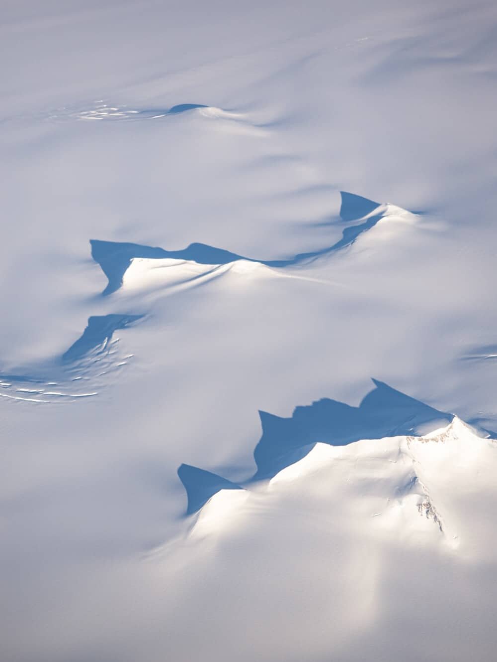 Flight to Greenland - Flying over the Greenland Ice Cap