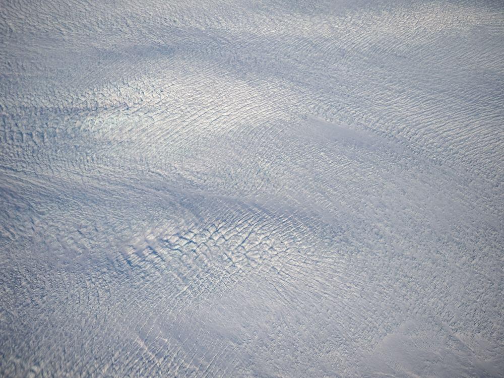 Flight to Greenland - Flying over the Greenland Ice Cap