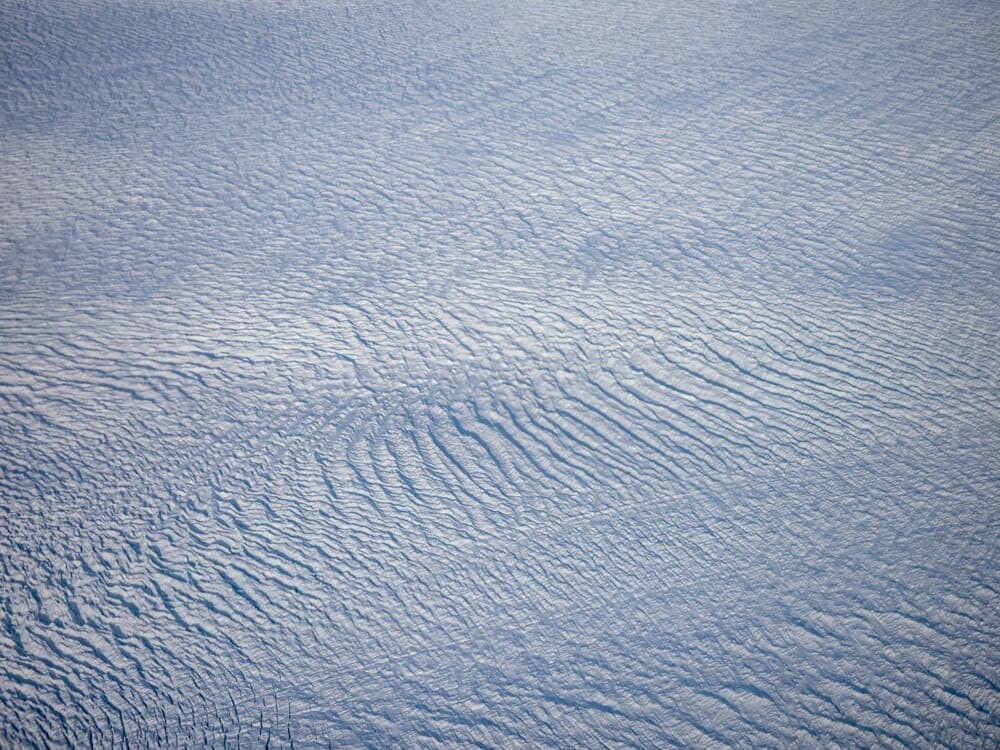 Flight to Greenland - Flying over the Greenland Ice Cap