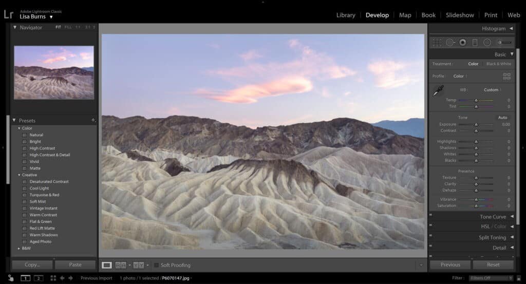 Editing Pastels in Lightroom