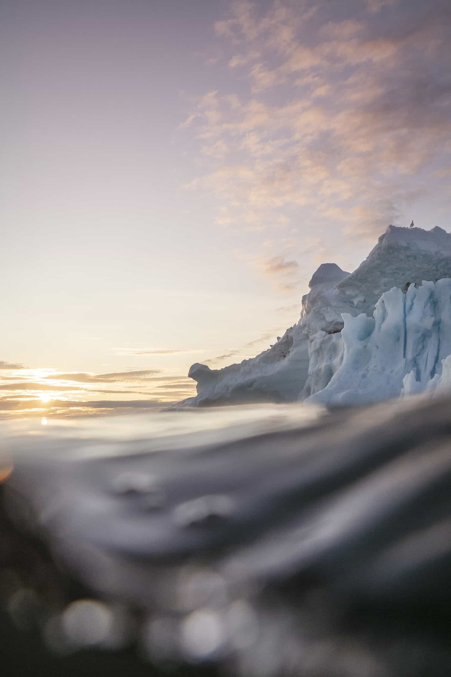 Underwater Photograph of Icebergs - Ilulissat, Greenland