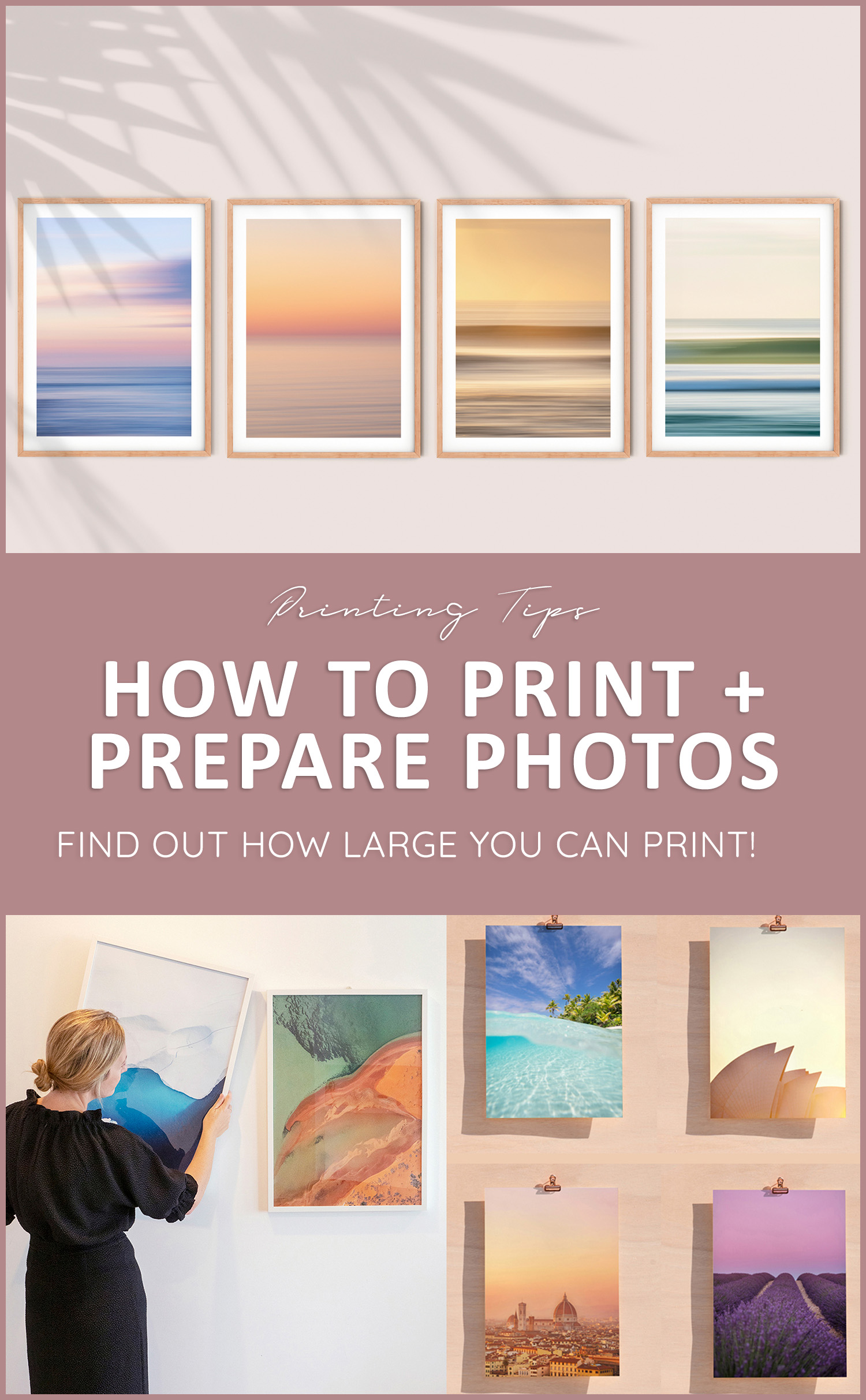How to print photos, preparing your phone photos and printing enlargements