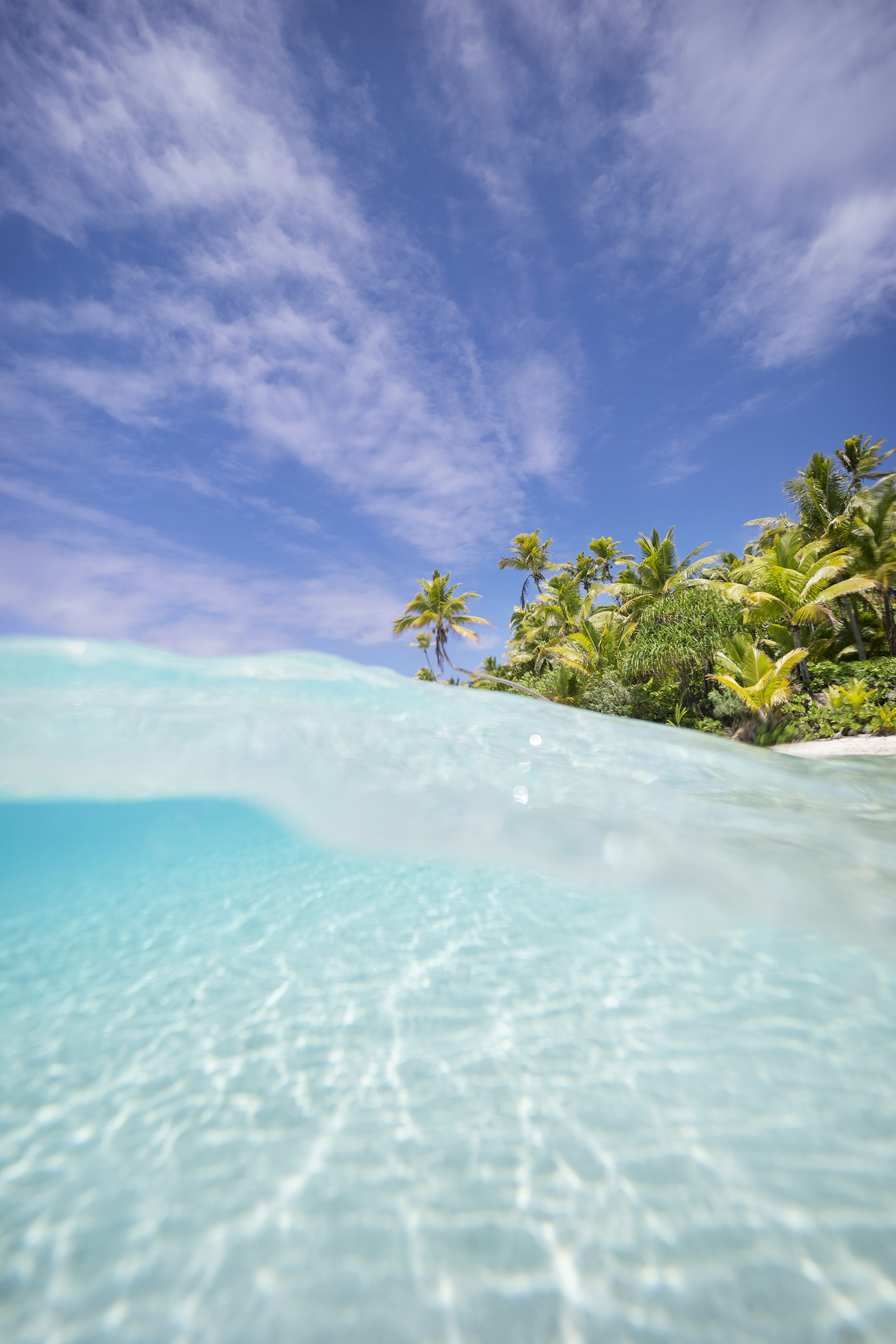 Underwater beach photography