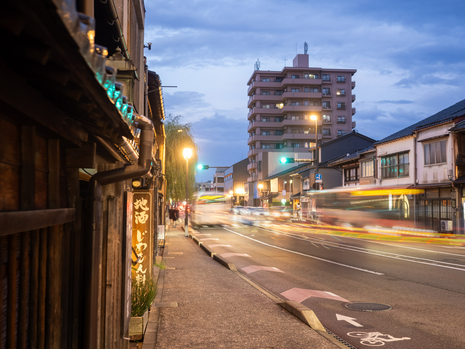 An image of Kanazawa at night